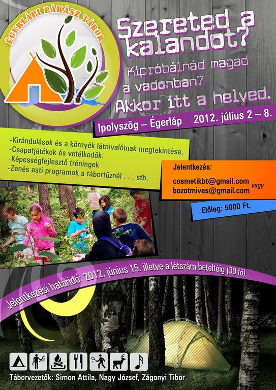 Pákász Tábor 2012 Plakát Pákász Tábor 2012 Plakát